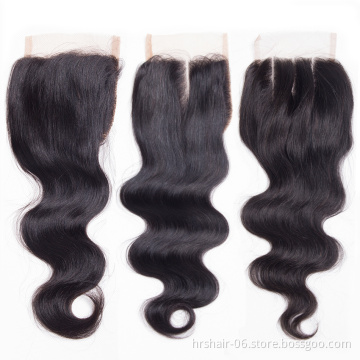 brazilian body wave closure middle 3 free part human hair closure, 10 inch body wave brazilian hair